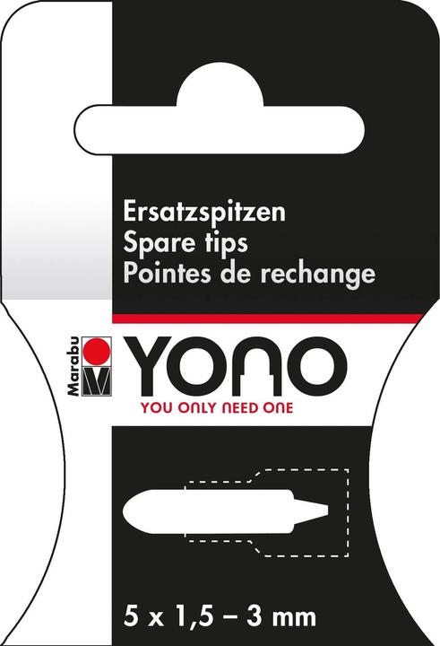 Marabu Acrylmarker Ersatzspitze für YONO 1.5 - 3 mm (3 mm, 5 x)