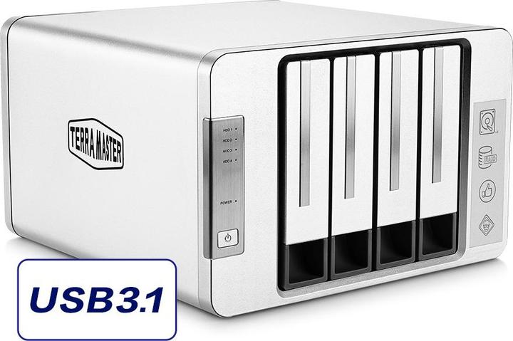 Terramaster THE 4-BAY USB3.0 SINGLE DISC D4-300 NO RAID (USB 3.0)
