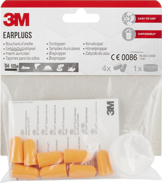 Image du produit 3M Bouchons d'oreille, orange (8 x)