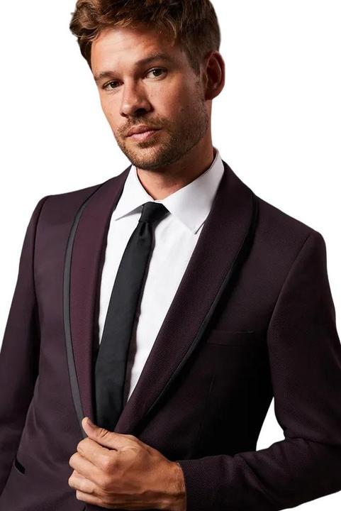 Actual product image Burton Mens Tipped Shawl Collar Tuxedo Jacket (42)