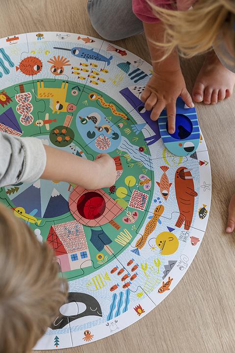 Image du produit Jumbo Puzzle Goula XXL Découvrir les animaux (25 pièces)