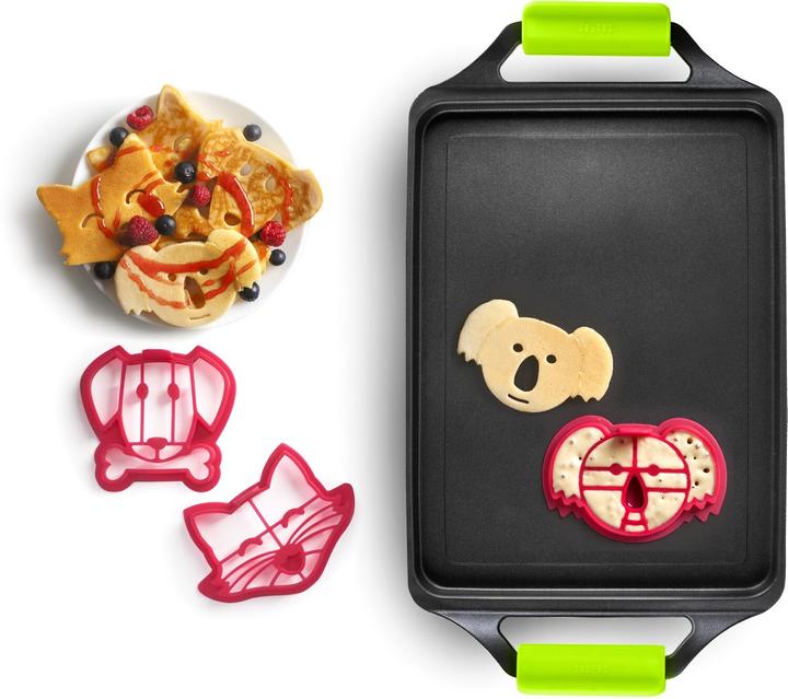 Produktbild Ibili Set von 3 Pancake-Formen Silikon Backformen für Pancakes in 3 Formen
