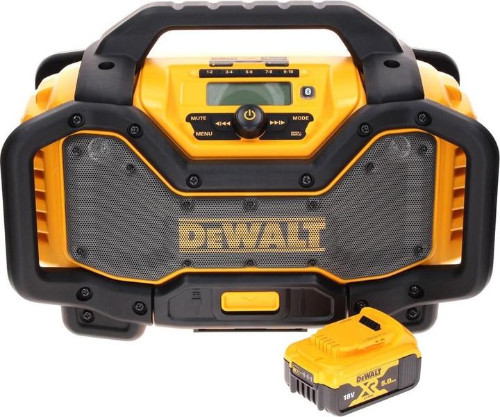 Image du produit DeWalt DCR 027 N Radio sans fil DAB+10,8-18,0 V + 1x batterie 5,0 Ah - sans chargeur (DAB+ DAB, FM, Bluetooth)