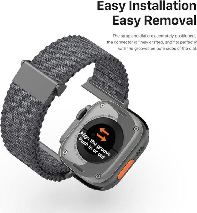 Actual product image Dux Ducis Replacement wristband (45 mm, 44 mm, 42 mm, 46 mm, 49 mm, Nylon)