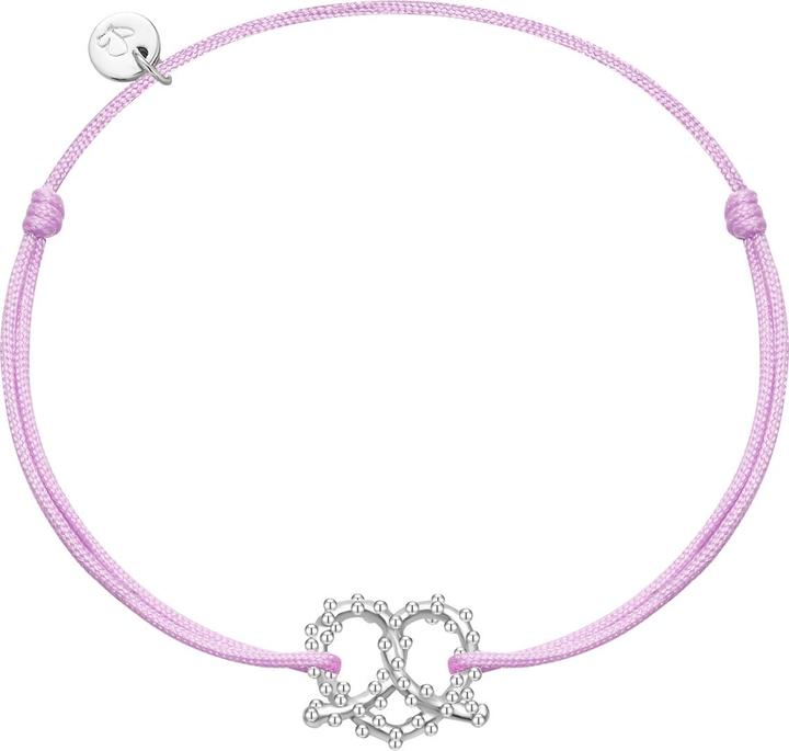 Actual product image Glanzstücke München Ladies bracelet heart pretzel - 36446 (22 cm, Sterling Silver)