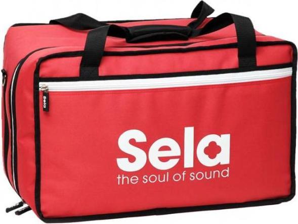 Actual product image Sela SE038 Cajon backpack bag red with seat pad (Cajon)