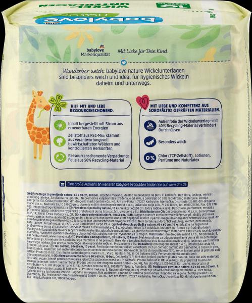 Produktbild dm babylove Wickelunterlagen