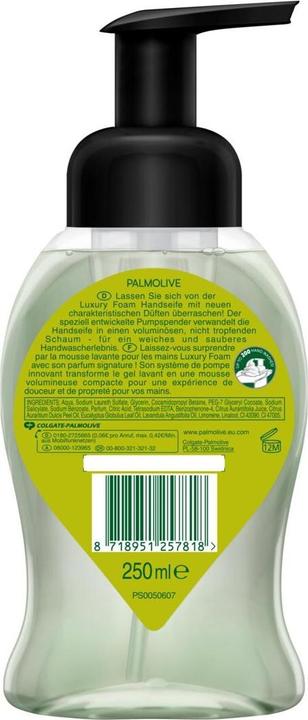 Image du produit Palmolive Mousse de Luxe Citron vert & Fruit de la Passion (Savon liquide, 250 ml)