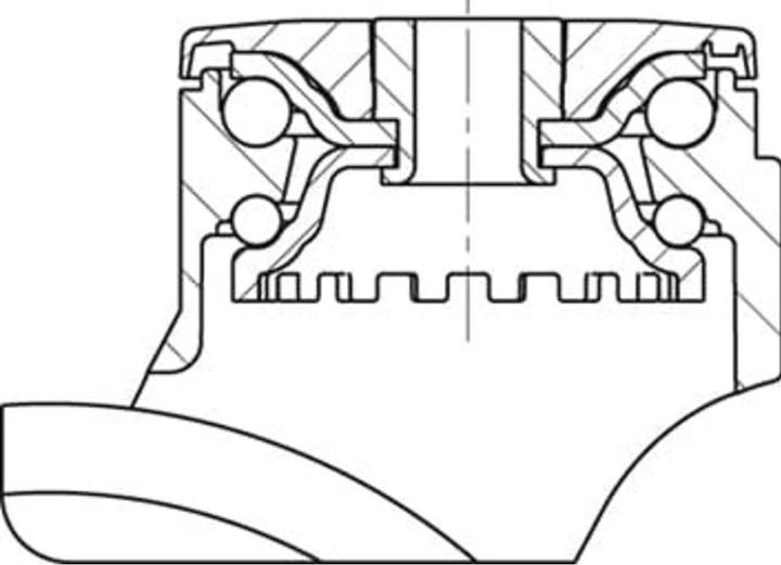 Actual product image Blickle 897350 LKFG-TPA 126KF-11-FI Kunststoff-Lenkrolle Rad-Durchmesser 125 mm