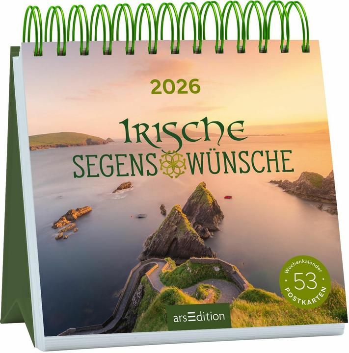 Actual product image Postkartenkalender Irische Segenswünsche 2026 (German)