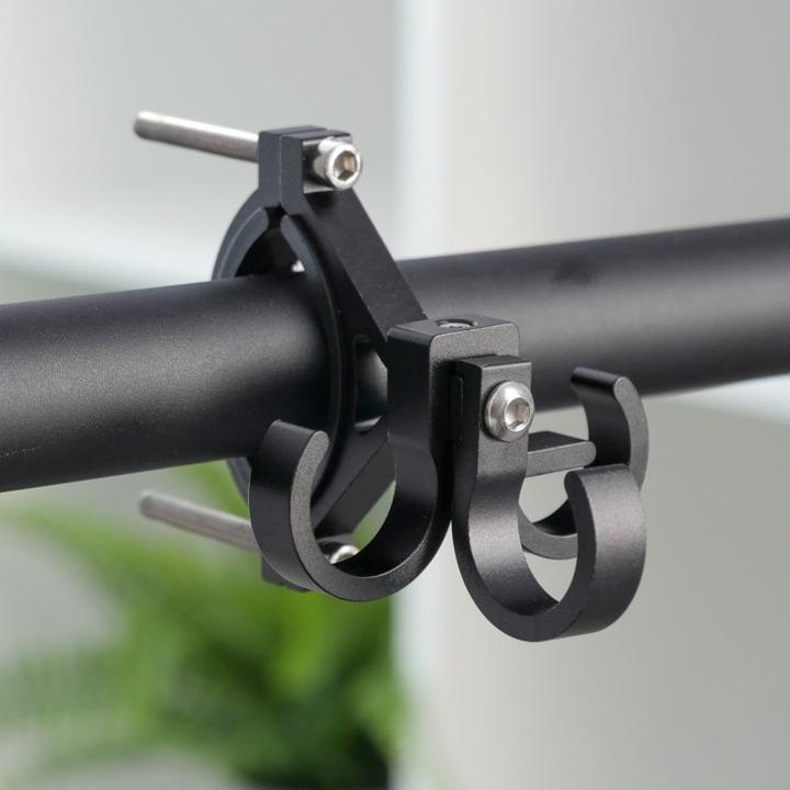 OEM Bicycle accessory Hook for shopping with three loops for bike / scooter aluminum FS366-001 black