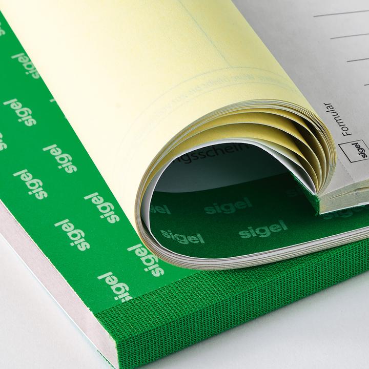 Image du produit Sigel Formulaire de message court Format papier : 1/3 DIN A4 horizontal Autocopiant : Oui (40 x)
