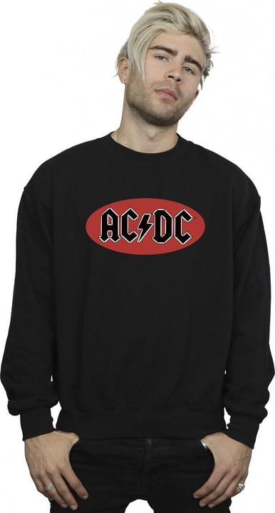 Immagine prodotto AC/DC Felpa in cotone con logo circolare rosso per uomo (4XL)