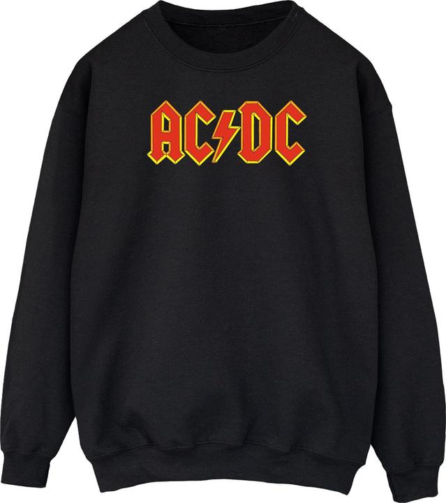 AC/DC Sweatshirt aus Baumwolle mit rotem Logo (M)