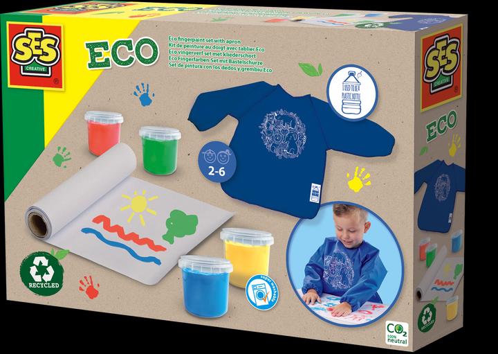 Produktbild Ses ECO Fingermalset mit Malschürze