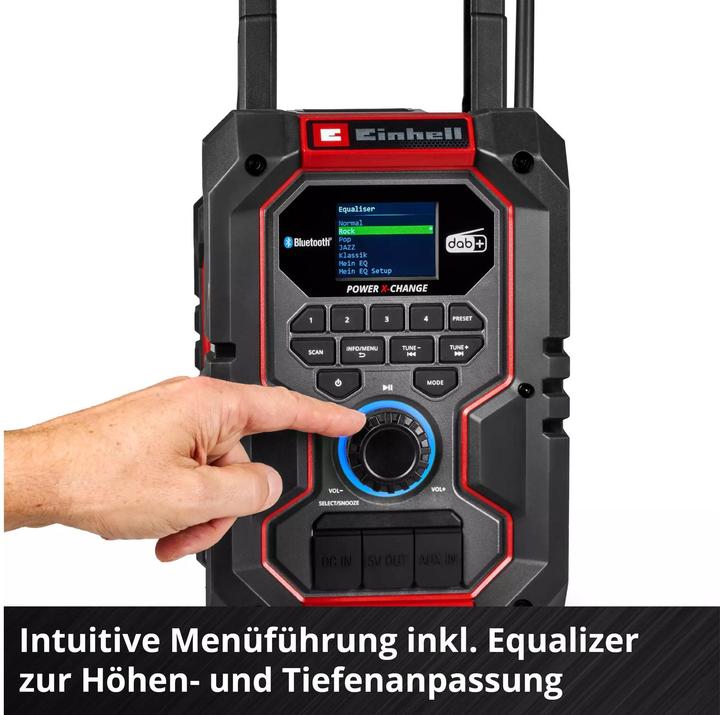 Actual product image Einhell Baustellenradio Akku-Radio TE-CR 18 Li DAB+/FM/BT, Solo (DAB+, Bluetooth)