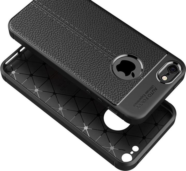 Produktbild König Design Apple iPhone 5 / 5s / SE Handy Hülle Schutz Case Back Cover Silikon Etui Schwarz (Apple iPhone 5)