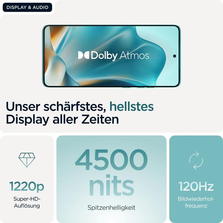 Productafbeelding Motorola Edge 60 Fusion (256 GB, Amazoniet, 6.67", Dubbele SIM, 50 Mpx, 5G)
