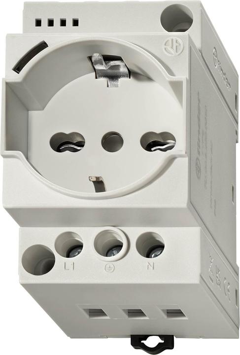 Actual product image Finder Switch cabinet socket outlet 7U.00.8.230.0010 Grey (RAL 7035) 1 pc.