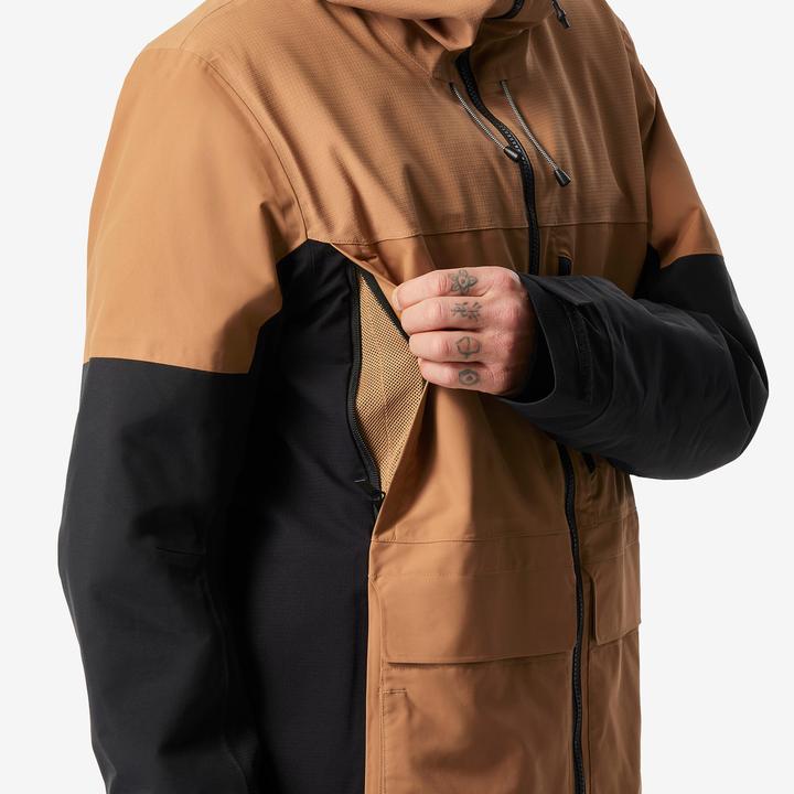Produktbild Dreamscape Snowboardjacke Herren Skijacke - SNB 500 Ziprotec camel/schwarz (S)