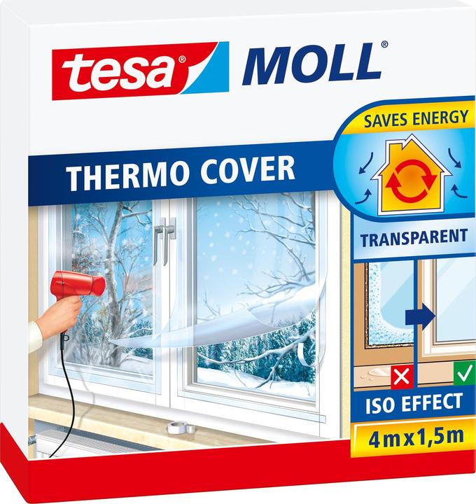 Actual product image tesa tesamoll THERMO insulating film for thermal insulation on windows (1500 mm)