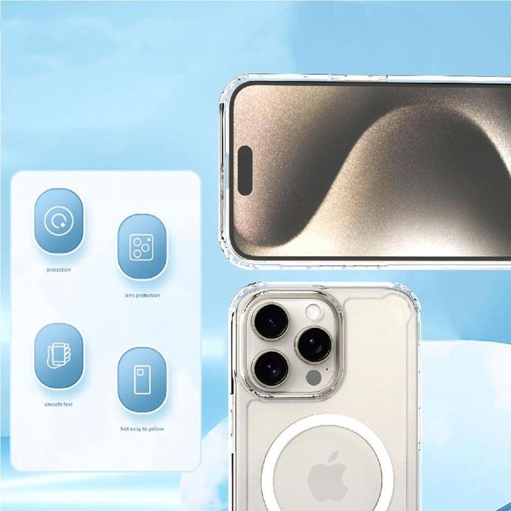Produktbild Hurtel Clear Corner Case MagSafe for iPhone 16 Pro Max - Clear (Apple iPhone 16 Pro Max)