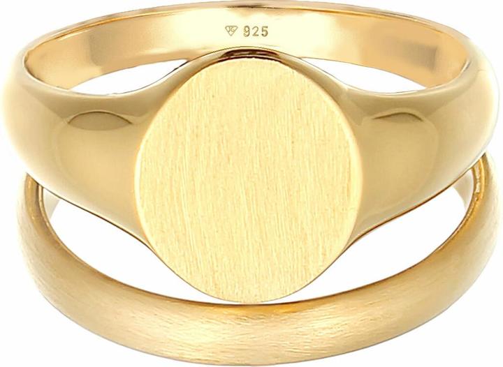 Immagine prodotto Kuzzoi Anello a fascia, set di anelli, anello con sigillo (60, 925 Argento)