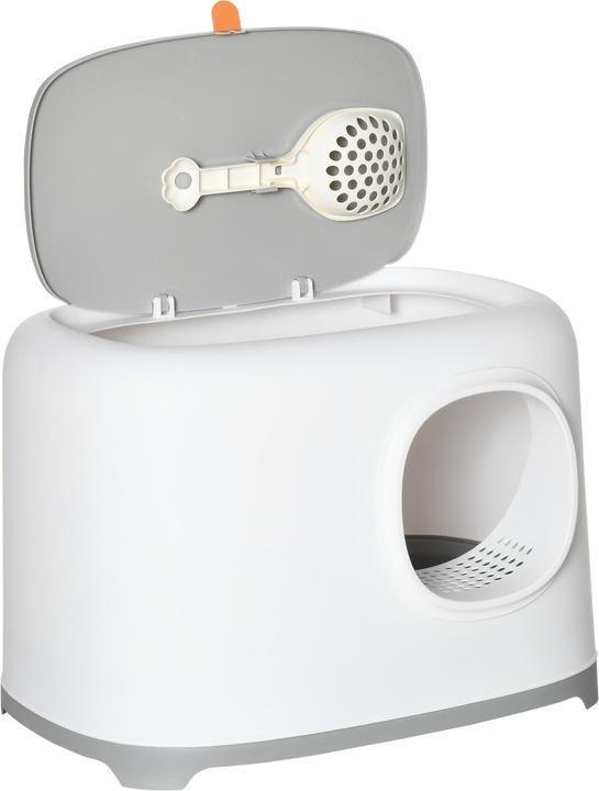 Produktbild PawHut Katzentoilette mit kompaktem Design (Katzenklo geschlossen)