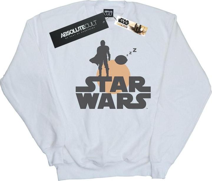 Star Wars The Mandalorian Mando And The Child Silhouette Sweatshirt (XXL)