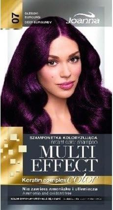 Joanna Multi Effect Keratin Complex Color Instant Color Shampoo 07 Deep Burgundy 35G (Flüssiges Shampoo)