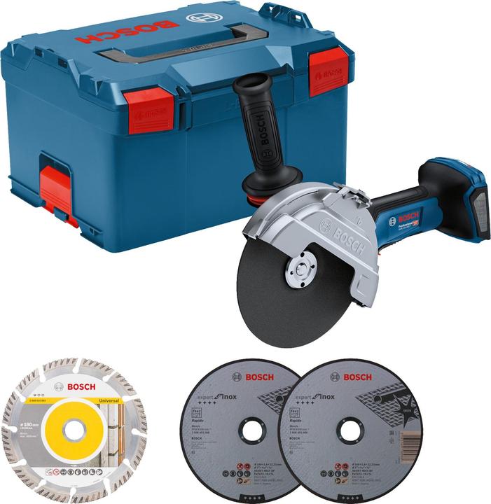Image du produit Bosch Professional GWS 18V-180 P L-BOXX (180 mm)