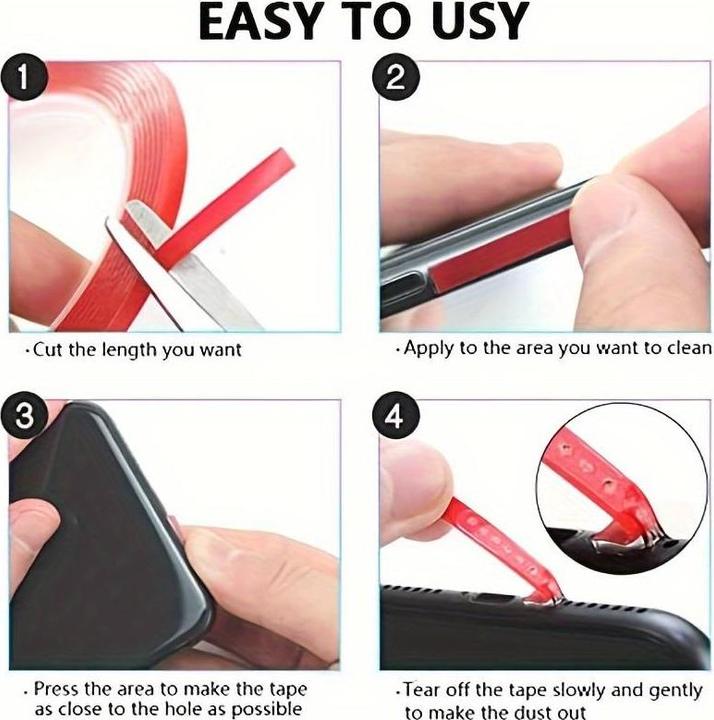 Produktbild PhoneLook Universal-Tape-Roller zum Reinigen von Smartphone-Anschlüssen und Entfernen von Staub
