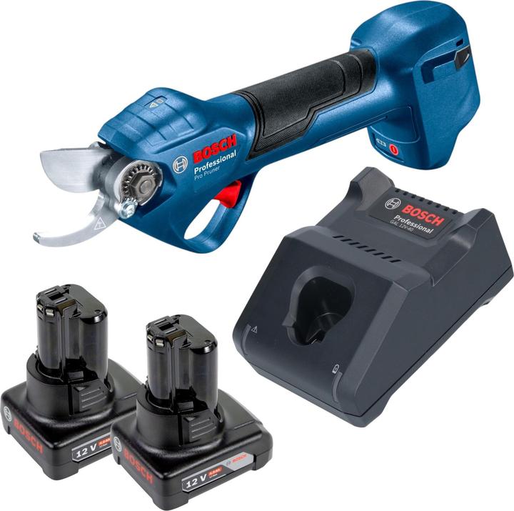 Bosch Professional Bosch Pro Pruner Professional Akku Astschere 12 V + 2x Akku 4,0 Ah + Ladegerät