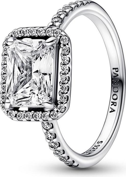 Produktbild Pandora Rectangular Sparkling Halo Ring (58, 925 Silber)