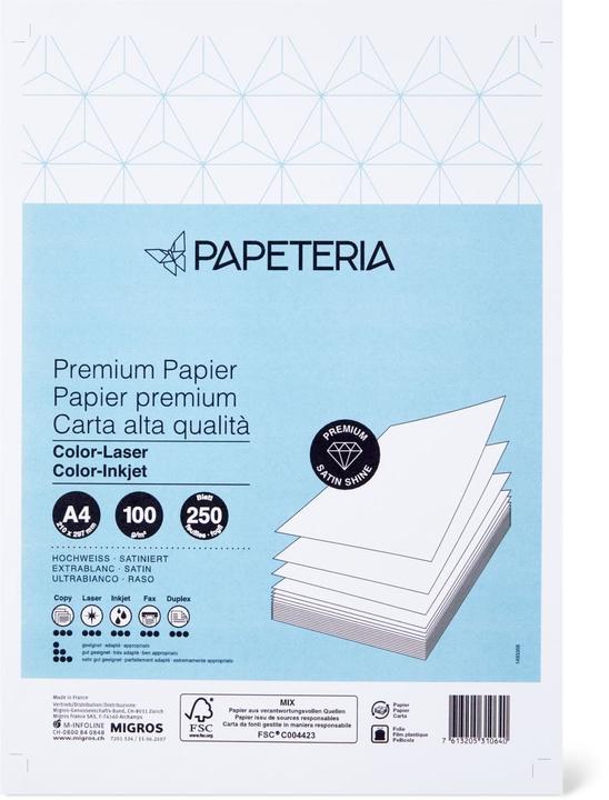Immagine prodotto Papeteria Carta per fotocopie (100 g/m², 250 x, A4)