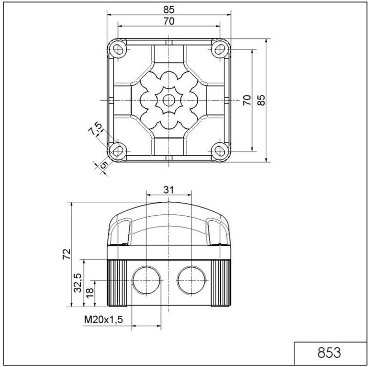 Produktbild Werma LED-Doppelblitzleuchte 853