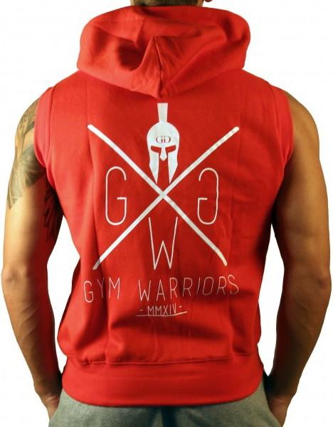 Gym Generation GW Sleeveless Zip Hoodie RED (M, L)