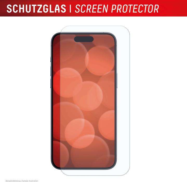 Actual product image Displex Smart Glass, Displayschutzfolie (1 Piece, Apple iPhone 16, Apple iPhone 15, Apple iPhone 15 Pro)