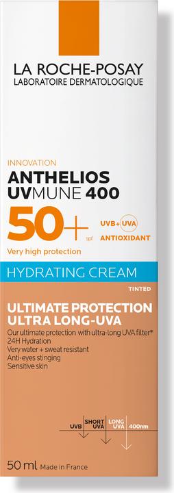 Produktbild La Roche Posay Anthelios Hydratisierende BB 50+ (Sonnencreme Gesicht, SPF 50+, 50 ml, 77 g)
