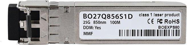 Actual product image BlueOptics Compatible HPE Q2P65A BO27Q856S1D SFP28 Transceiver, LC Duplex, 25GBASE-SR, Multimode Fiber, 850nm