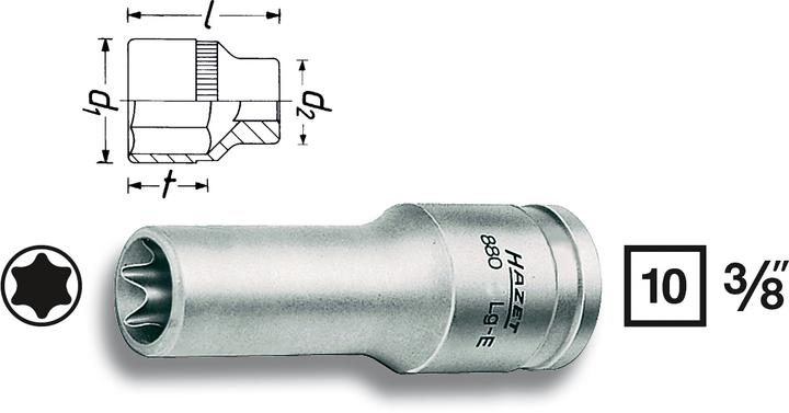 HAZET Externe TORX-bussen