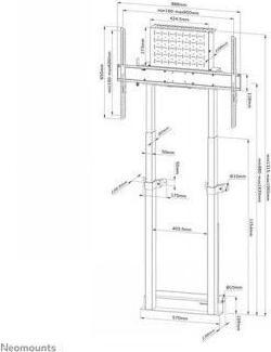 Image du produit Neomounts WL55-875BL1 (Universel, 100", 110 kg)