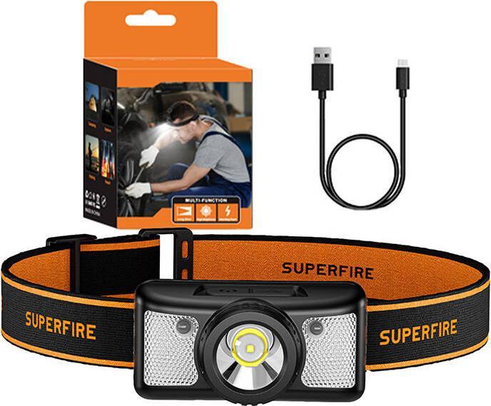 Actual product image Superfire HL91-X headlamp flashlight (200 lm)
