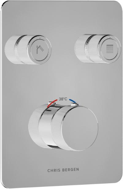 Actual product image Chris Bergen Concealed shower thermostat