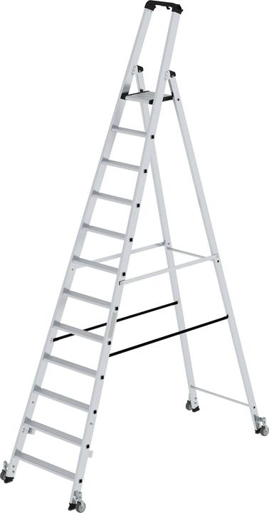 Image du produit Munk Escabeau à marches, unilatéral (Échelle deux plans, 480 cm)
