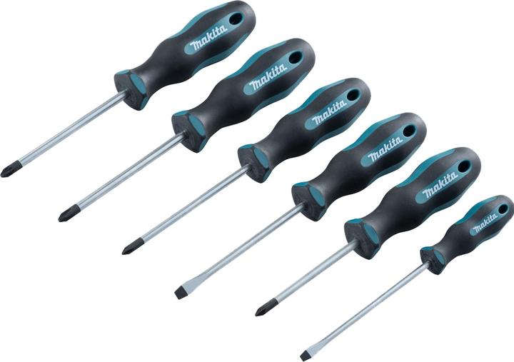 Produktbild Makita Schraubendreher-Set 6-teilig (Schlitz, Pozidriv-Kreuzschlitz (PZ), Phillipps-Kreuzschlitz (PH))
