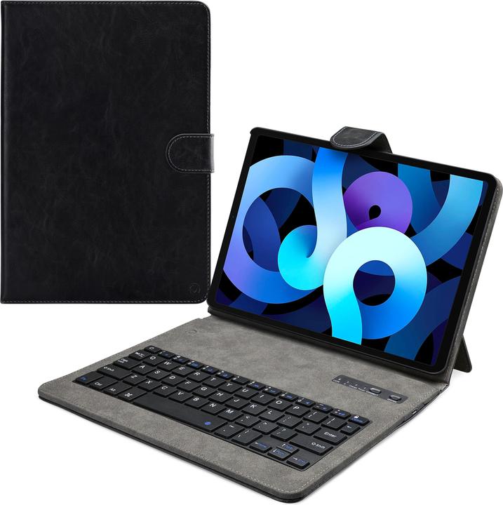 Immagine prodotto Mobilizera Tastiera Universale Tablet Premium Bluetooth Custodia 9-10 Sort Qwerty (Ing. Int., Lumia 2520, IPad Air 10.9 (2020), IPad Pro 9.7, iPad Pro 10.5, iPad Air, MediaPad T1 10, IPad 9.7 (2017), Camera, IPad 2, iPad 10.2 (2020), IPad 9.7 (2018), iPad 4, iPad Air 2, Galaxy Tab 10.1 P7100, Superficie 2, Playbook, Scheda Galassia S 10.5, IPad 10.2 (2021), MeMo Pad 10)