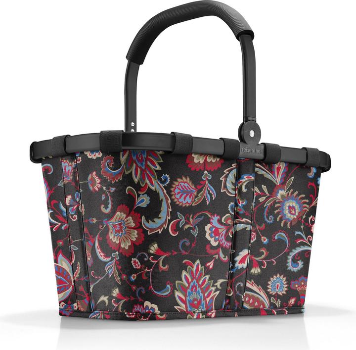 MGA carrybag frame paisley black – Stabiler Einkaufskorb mit viel Stauraum und praktischer In