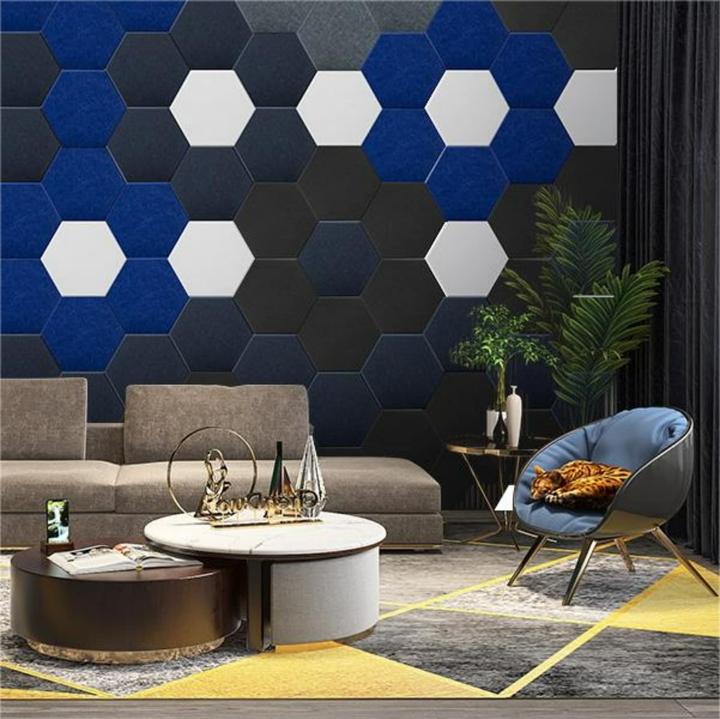 Actual product image Kuchoow Hexagon Acoustic Panels Self-adhesive