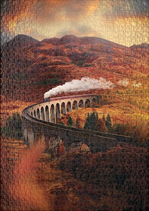 Produktbild Ulmer Puzzleschmiede Puzzle Glenfinnan-Viadukt (1000 Teile)